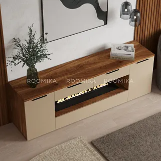 Тумба ТВ напольная с электрокамином L550.450