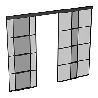 Перегородка для зониования пространства, стекло Сатинато GRACE 19