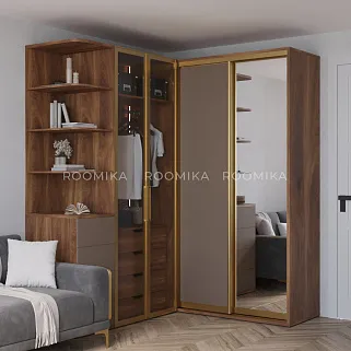 Шкаф для спальни с четырьмя ящиками и штангой с подсветкой R210.60-3