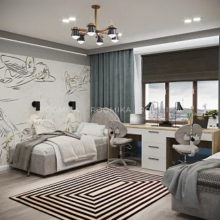 Кровать односпальная мягкая BUBBLE с подъемным механизмом, 90x190