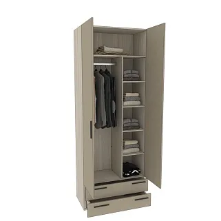 Шкаф двухдверный с ящиками L211.44