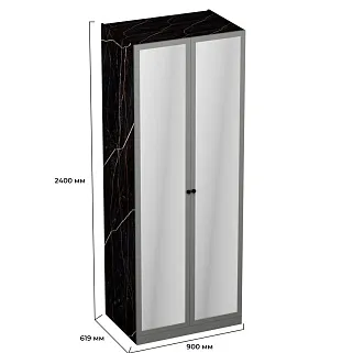 Шкаф двухдверный с зеркалом А210.60-2Z