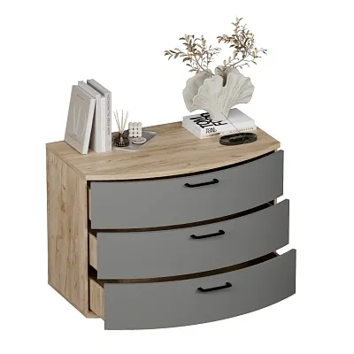 Комод радиусный 3 ящика P703