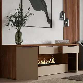 Тумба ТВ напольная с электрокамином L550.450