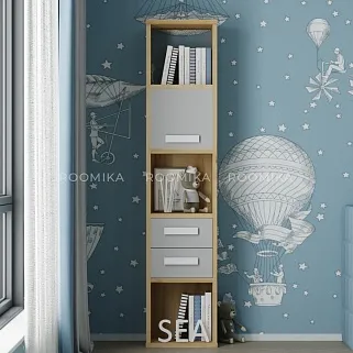 Cтеллаж сквозной книжный на 5 ниш E805