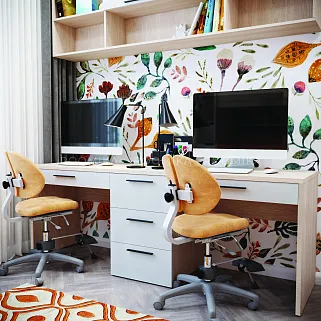 Cтол прямой на 2 рабочих места L718.2