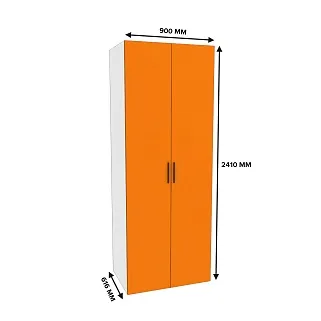 Шкаф двухдверный с узкими ящиками L210.60-2