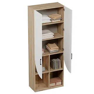 Шкаф для одежды с открытой нишей  с подсветкой LG254.44