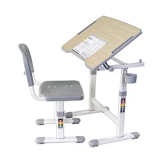 Парта для школьника Piccolino II Grey