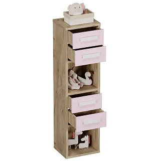 Cтеллаж сквозной книжный на 4 ниши с фасадом E804