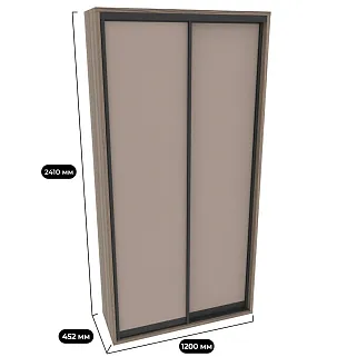Шкаф-купе ХG120.45-1, профиль INTEGRO, фасад МДФ