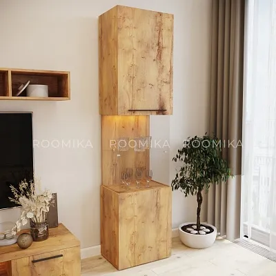 Шкаф напольный с подсветкой L225 L/R