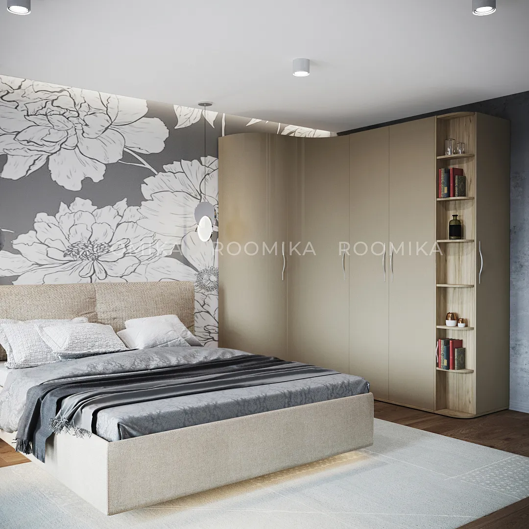 Кровать двуспальная мягкая KOLIBRI с подъемным механизмом, 180x200