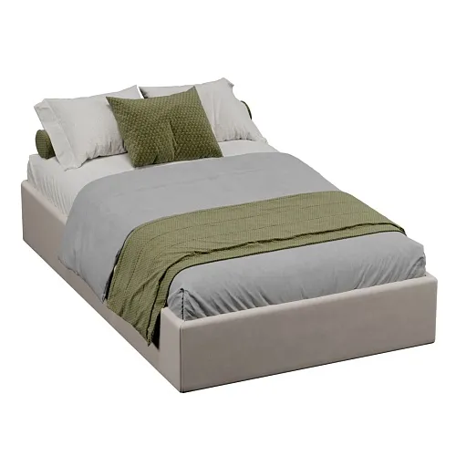 Мягкая кровать-подиум с коробом для хранения, 120x200