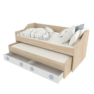 Кровать с выдвижным спальным местом L910.190, 90x190