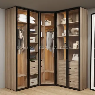 Шкаф с встроенными ящиками с подсветкой R215.2