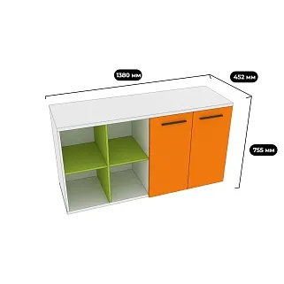 Стеллаж с фасадом L401 L/R