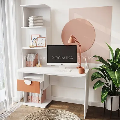 Рабочий стол со встроенным стеллажом HOF420