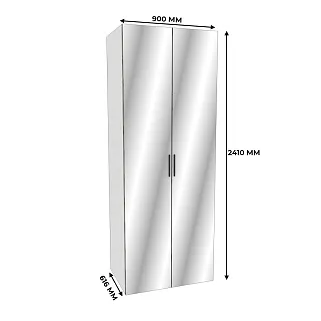 Шкаф двустворчатый с зеркалом L-210.60-1Z