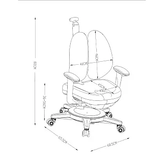 Детское кресло Diverso Grey FUNDESK