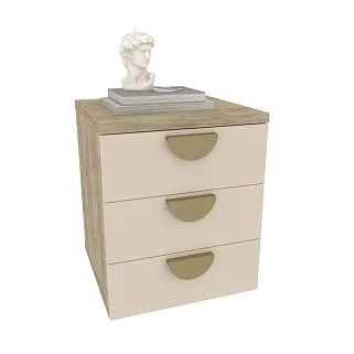 Тумба прикроватная 3 ящика L703
