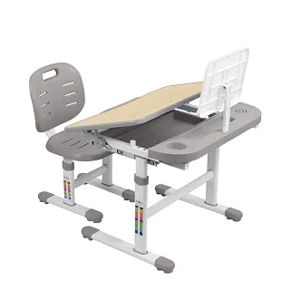 Комплект парта + стул трансформеры Cura Grey-w FUNDESK