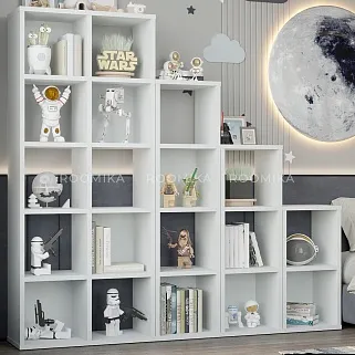 Cтеллаж сквозной книжный на 4 ниши E804