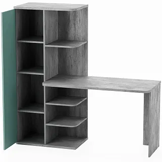 Рабочий стол со встроенным стеллажом HOF423