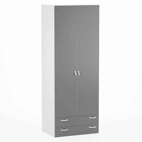 Шкаф двухдверный с ящиками глубокий L211.60