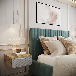 Кровать двуспальная мягкая ASTI  с подъемным механизмом, 160x200