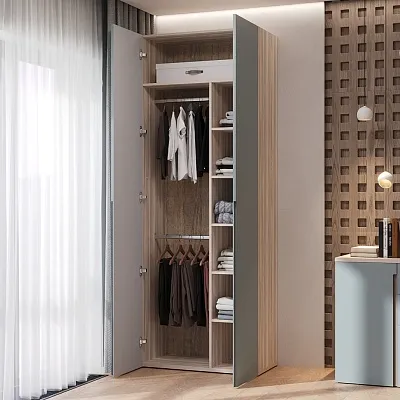 Шкаф 2 дверный, фасады в эмали LE210.44-4