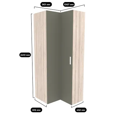 Шкаф угловой L208 L/R