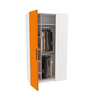 Шкаф со складными дверьми и фальш панелью L206 L/R