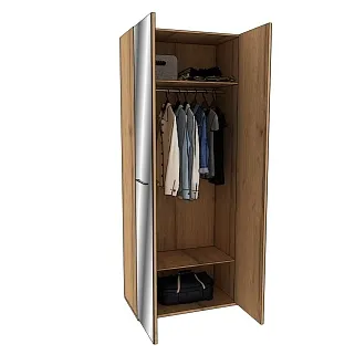 Шкаф двустворчатый с зеркалом C-210.45Z