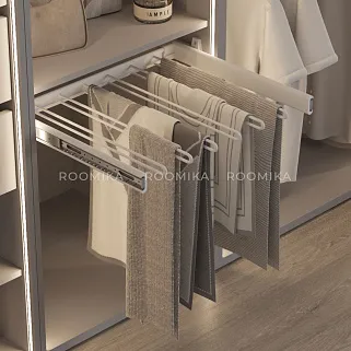 BELLE  Вешалка для брюк, 600 мм, цвет белый BE60TRWH