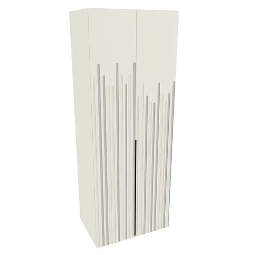 Шкаф 2 дверный, фрезерованные фасады в эмали LE210.60-3