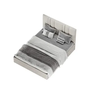 Кровать двуспальная мягкая HILTON с подъемным механизмом, 180x200