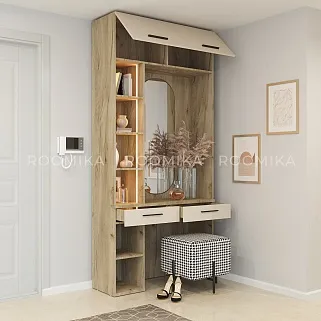 Столик туалетный с антресолью и стеллажом L415