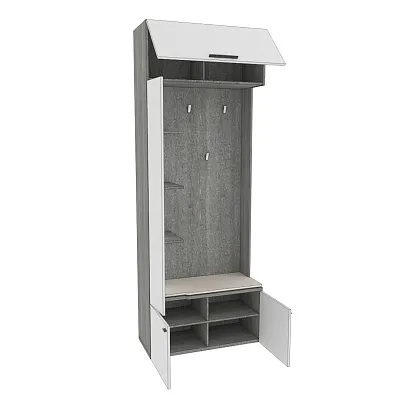 Секция с вешалкой и полками с подсветкой LG409 L/R