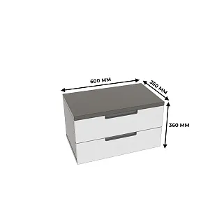 Тумба напольная, фасады в эмали LE-503