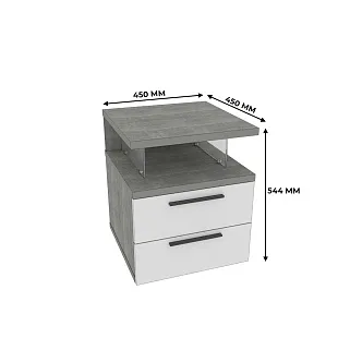 Тумба прикроватная 2 ящика LG-719