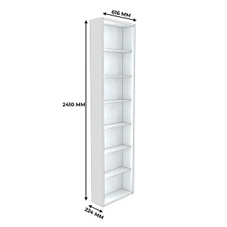 Стеллаж завершающий с подсветкой L231.60