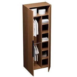 Шкаф двустворчатый, фасады натуральный шпон L210.44-4