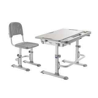 Комплект парта + стул трансформеры DISA GREY