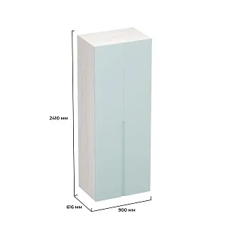 Шкаф 2 дверный, фасады в эмали LE-210.60-2