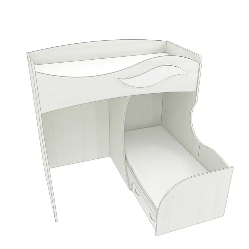 Кровать двухъярусная угловая P909, 90х200