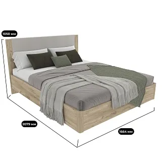 Кровать двуспальная CUBO с парящим эффектом C161 , 160x200