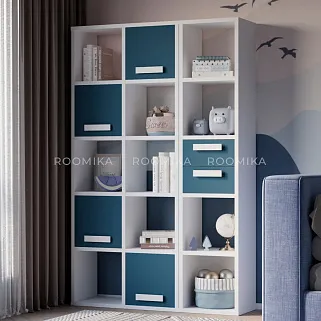 Cтеллаж сквозной книжный на 5 ниш E805