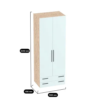 Шкаф двустворчатый с ящиками LG-211.60