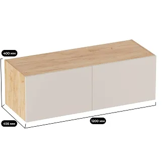 Антресоль с двумя откидными дверями R312.45